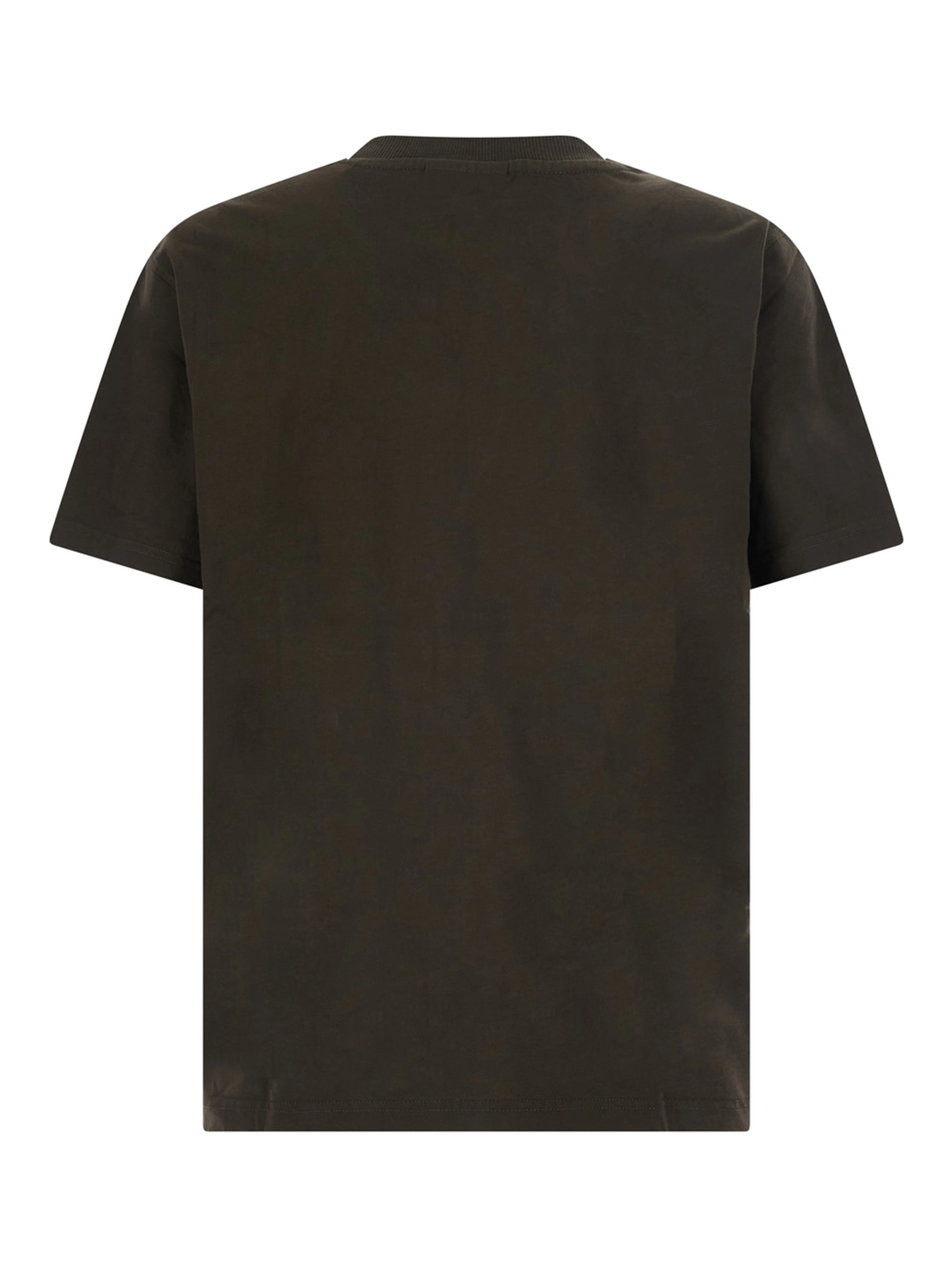 Mens brown fabric Adam EMB T-shirt