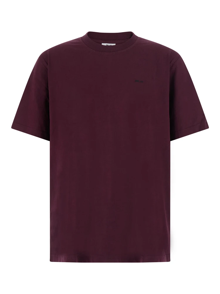 Adam EMB Bordeaux Mens T-shirt