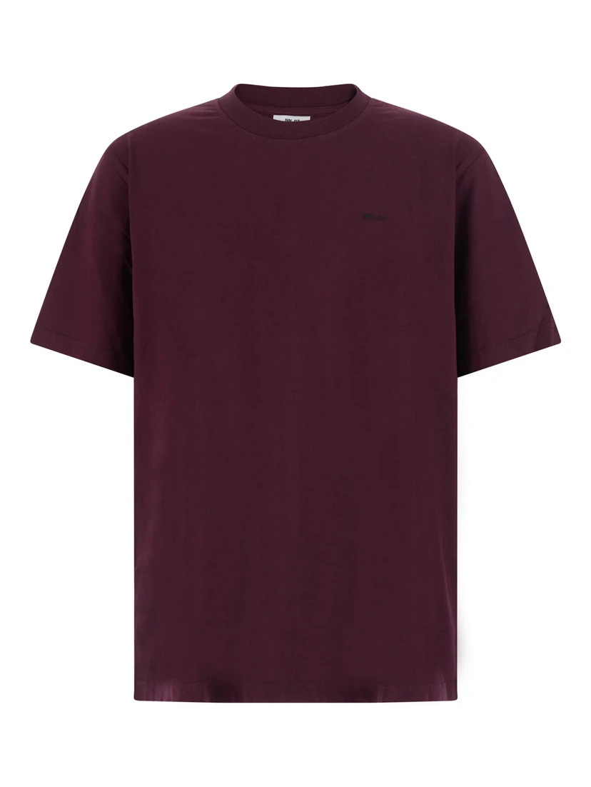 Adam EMB Bordeaux Mens T-shirt