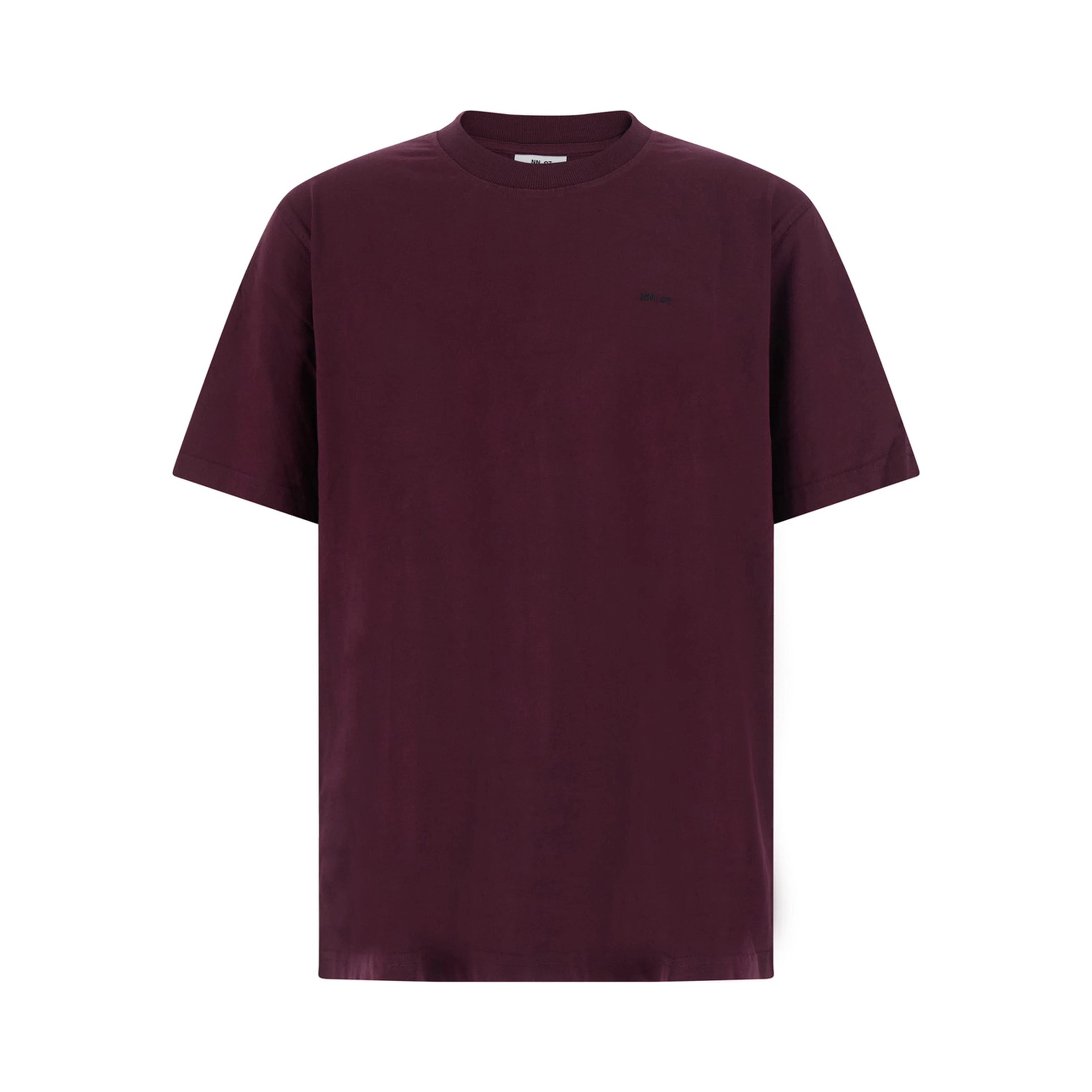 Adam EMB Bordeaux Mens T-shirt