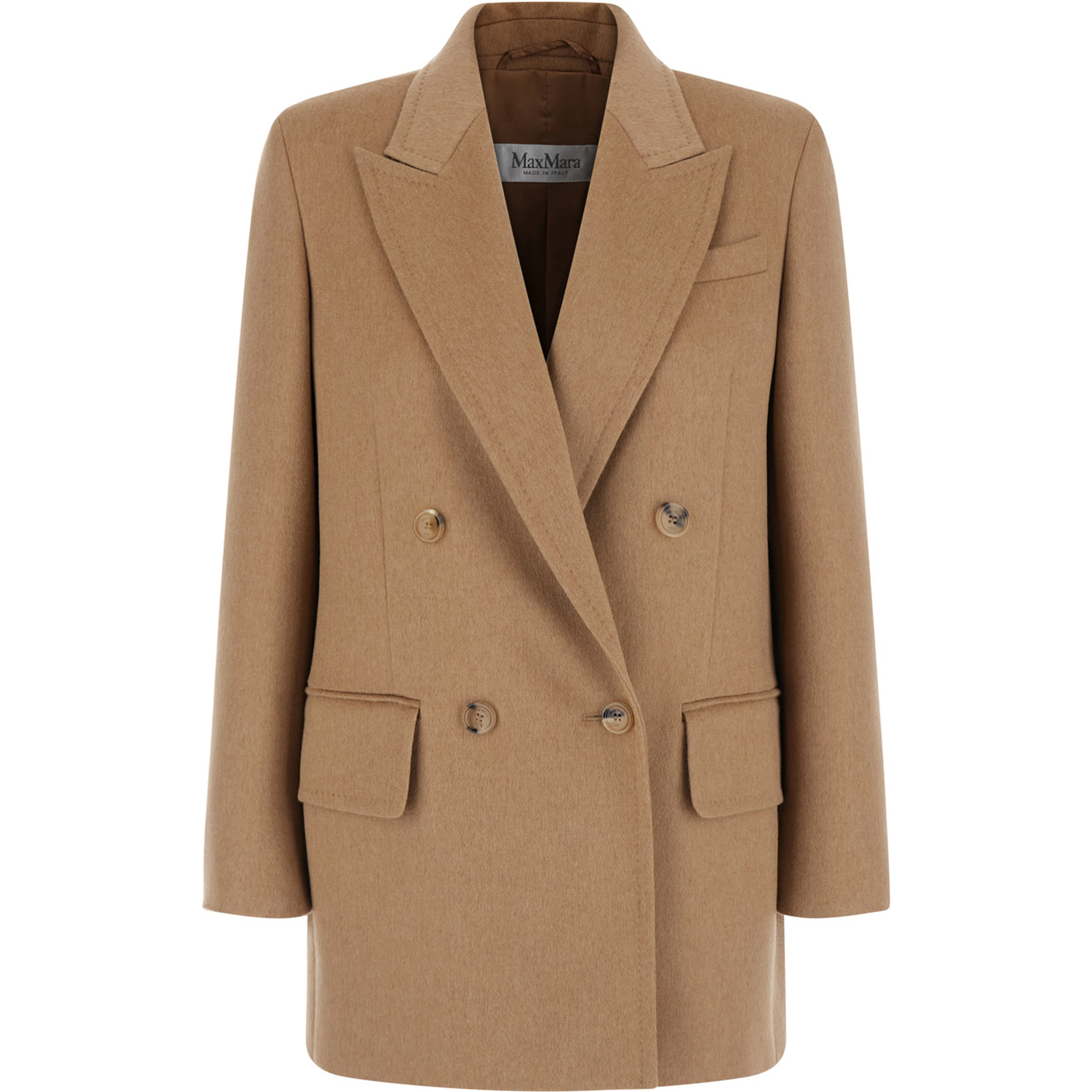 Jacket OLIMPIA in beige fabric for women