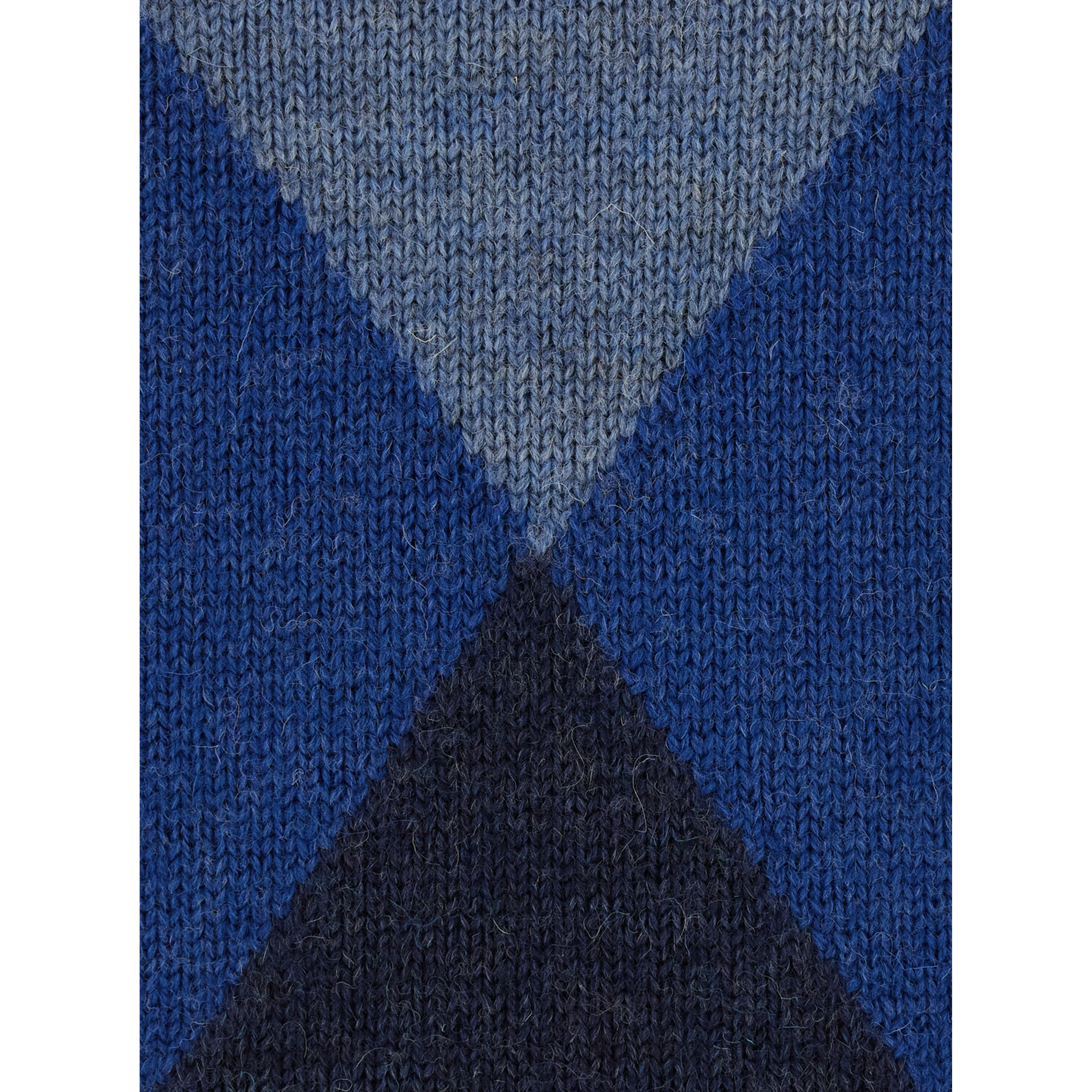 ROUND NECK DIAMONDS with crew neck and long sleeves in Shetland Wool Beige Men