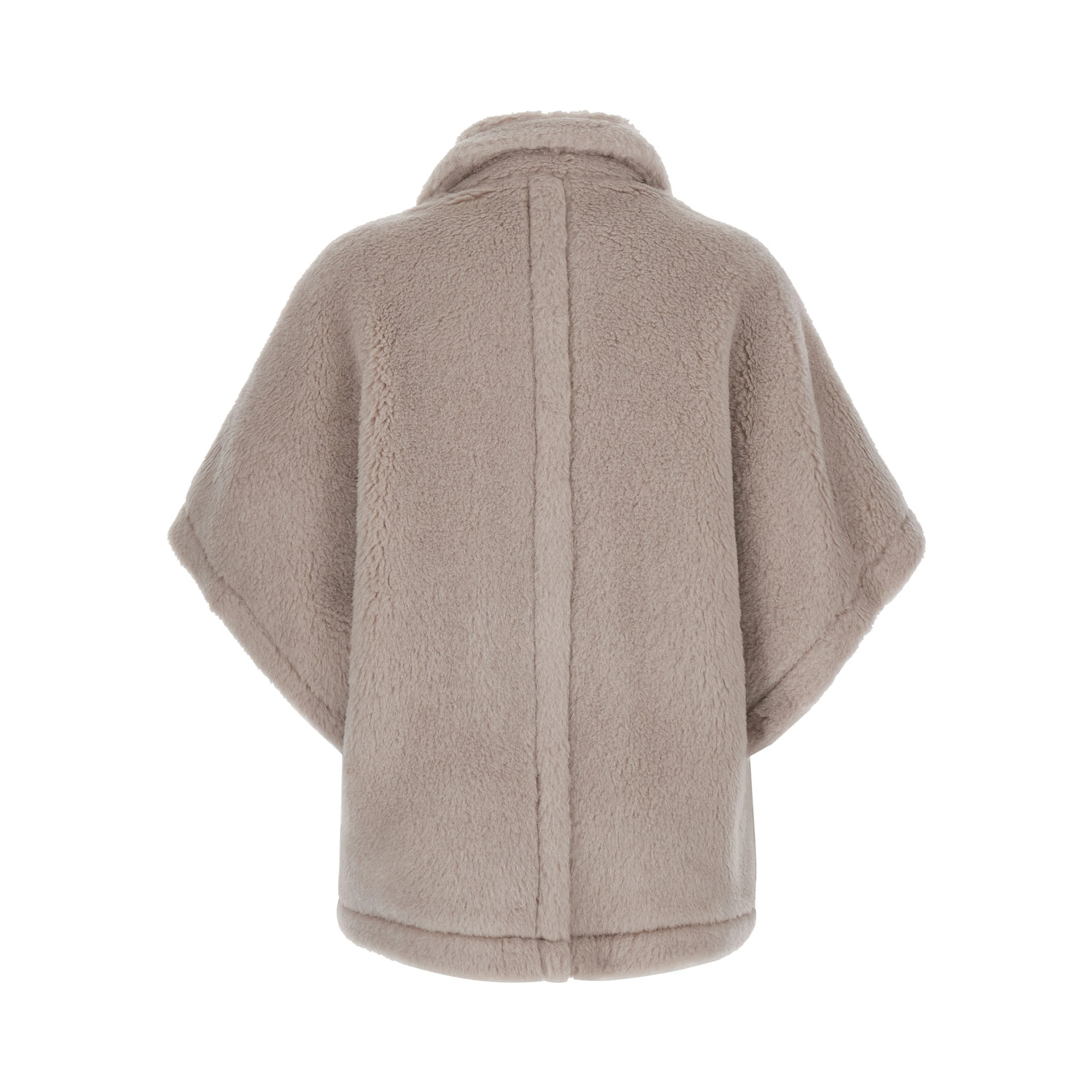 Cape TEBE1 with shawl collar and pockets, in Tech Fabric, beige, women