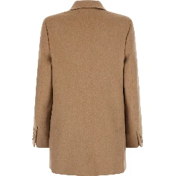 Jacket OLIMPIA in beige fabric for women