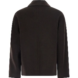 CHLOE Brown jacket with shirt collar and front fastening in fabric women