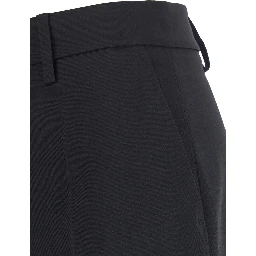 Check bermuda in fabric with check pattern, Fabric, black, unisex