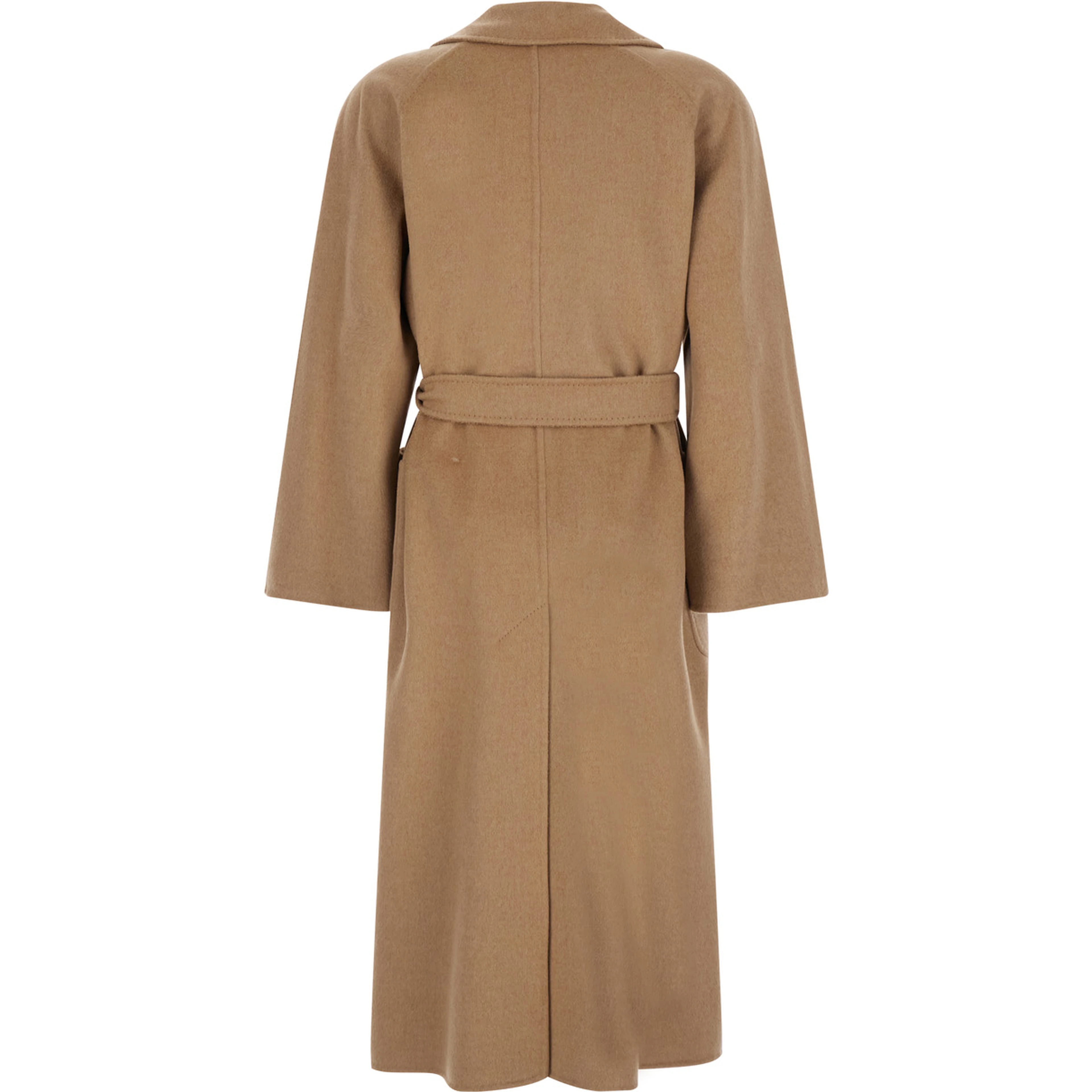 MAX MARA Beige Womens Coat in Fabric