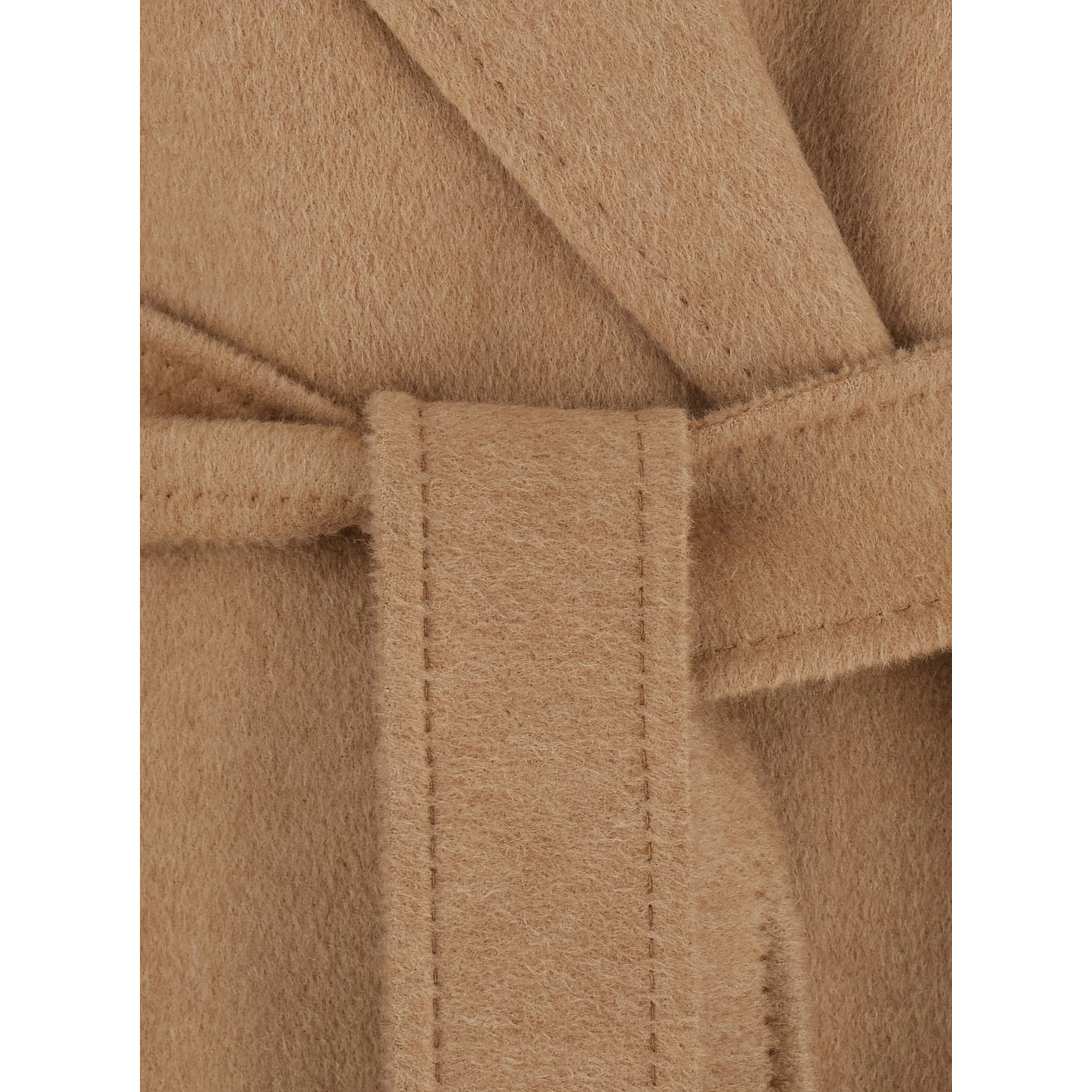 MAX MARA Beige Womens Coat in Fabric