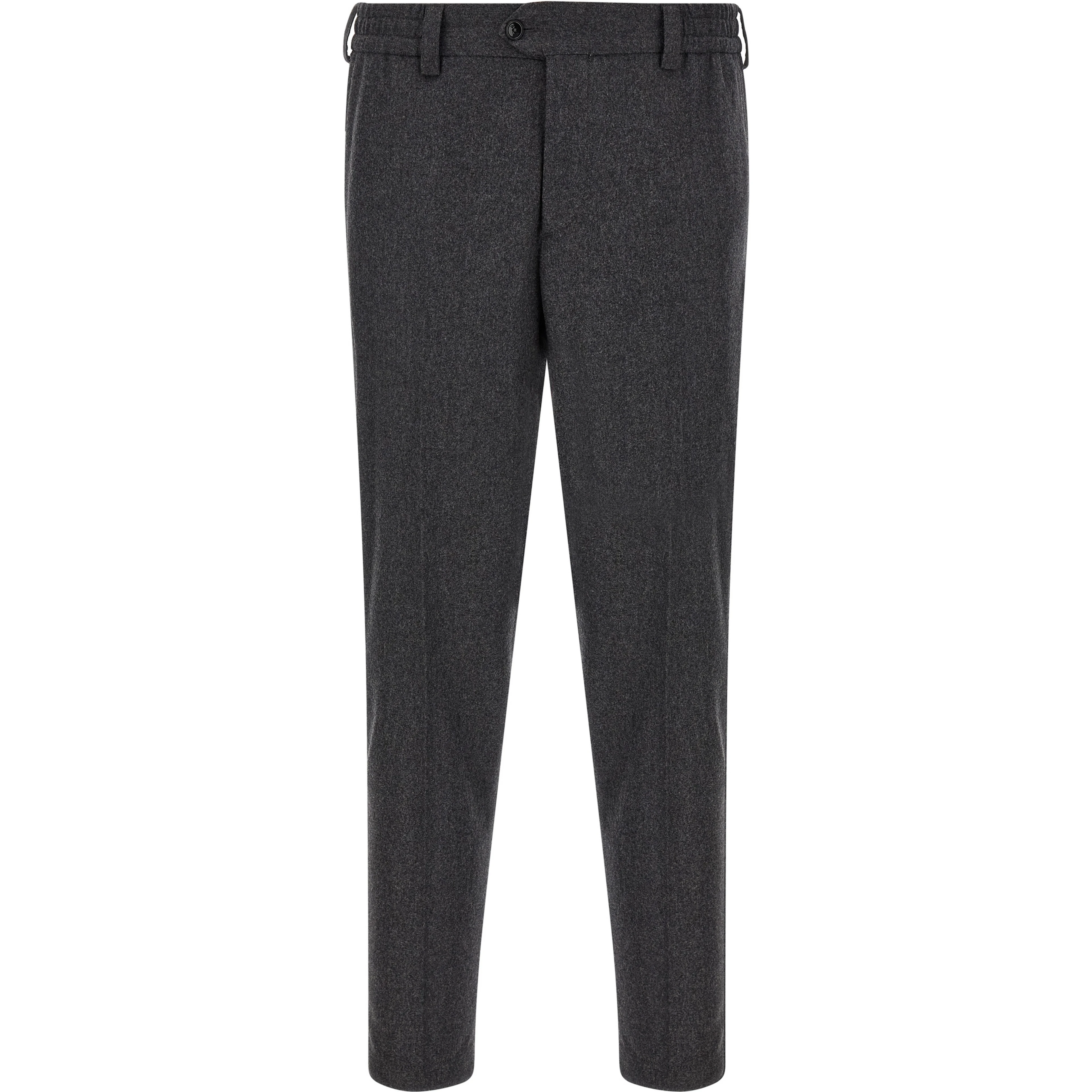 Gray Virgin Wool Dress Pants