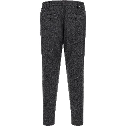 Gray Virgin Wool Dress Pants