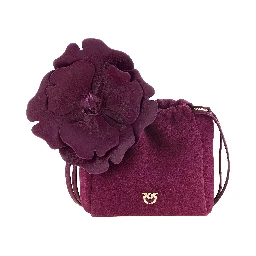 Purple Lambskin Clutch Bag