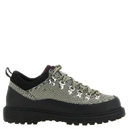 Bicolor Polyester Ankle Boots