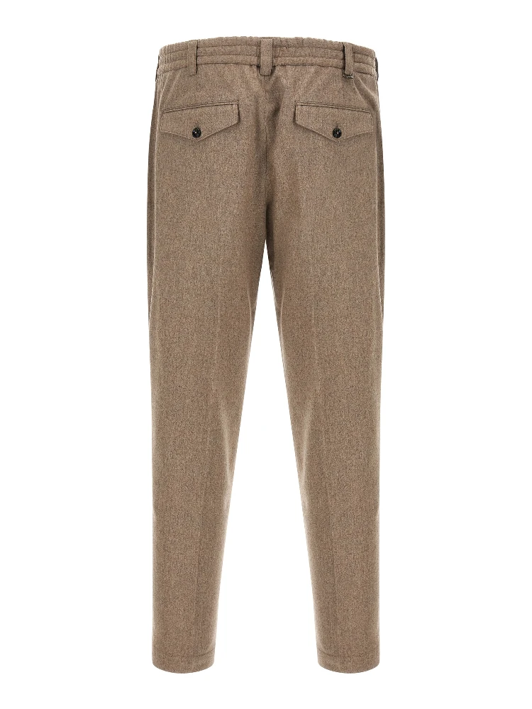 Beige Virgin Wool Casual Pants alternative