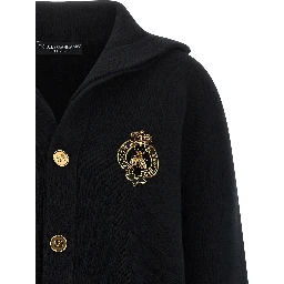 Black Virgin Wool Cardigan