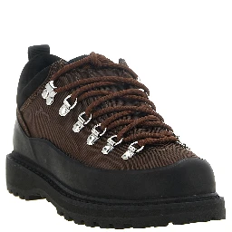 Brown Polyester Ankle Boots