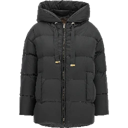 Gray Polyamide Full-Length Jacket