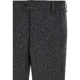 Gray Virgin Wool Dress Pants