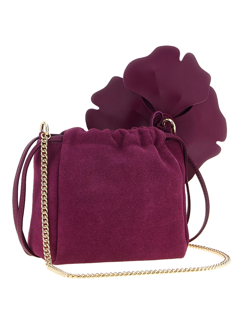 Purple Lambskin Clutch Bag