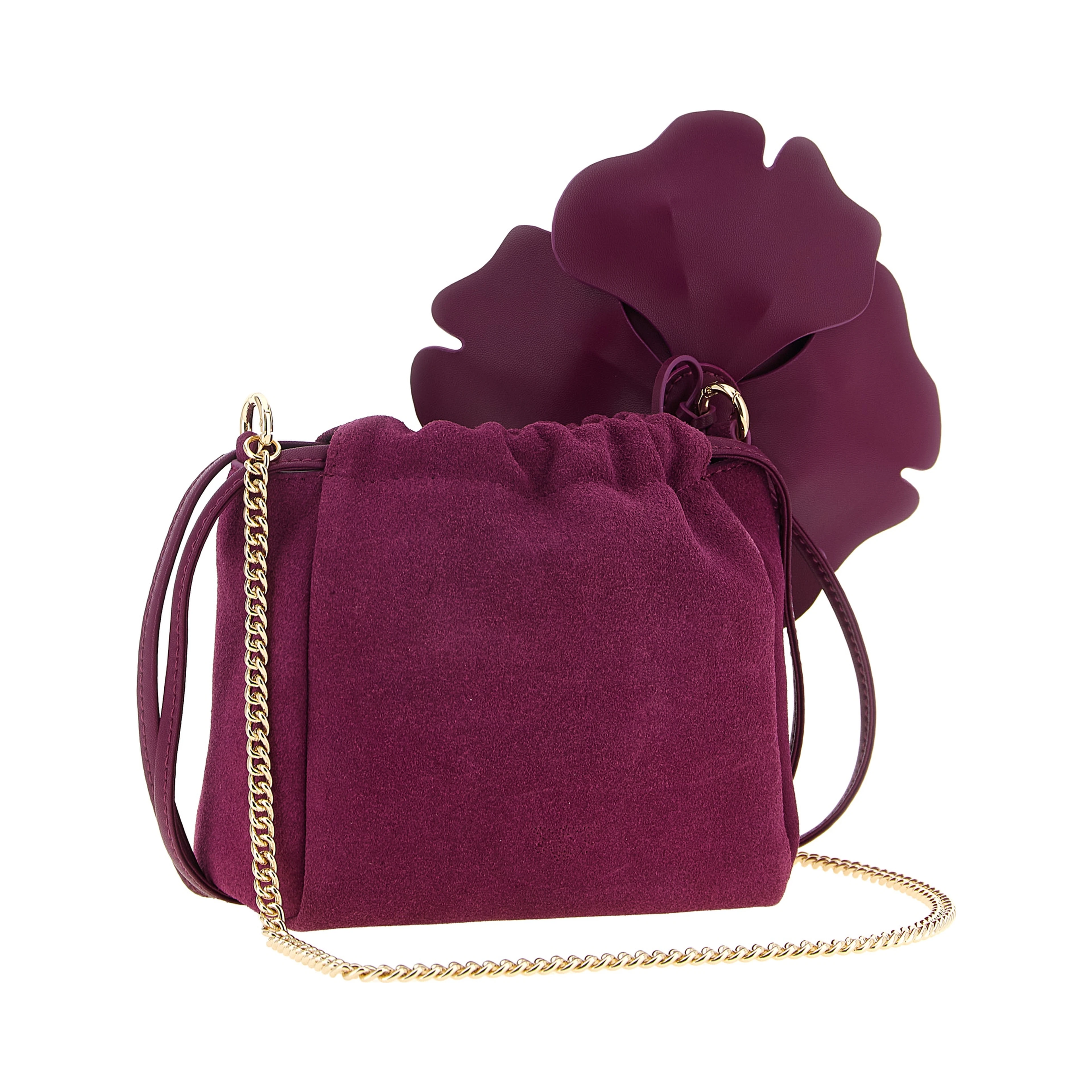 Purple Lambskin Clutch Bag
