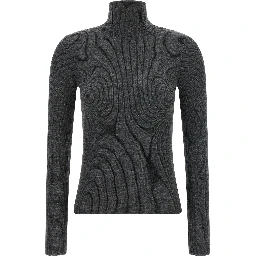 Gray Virgin Wool Cardigan