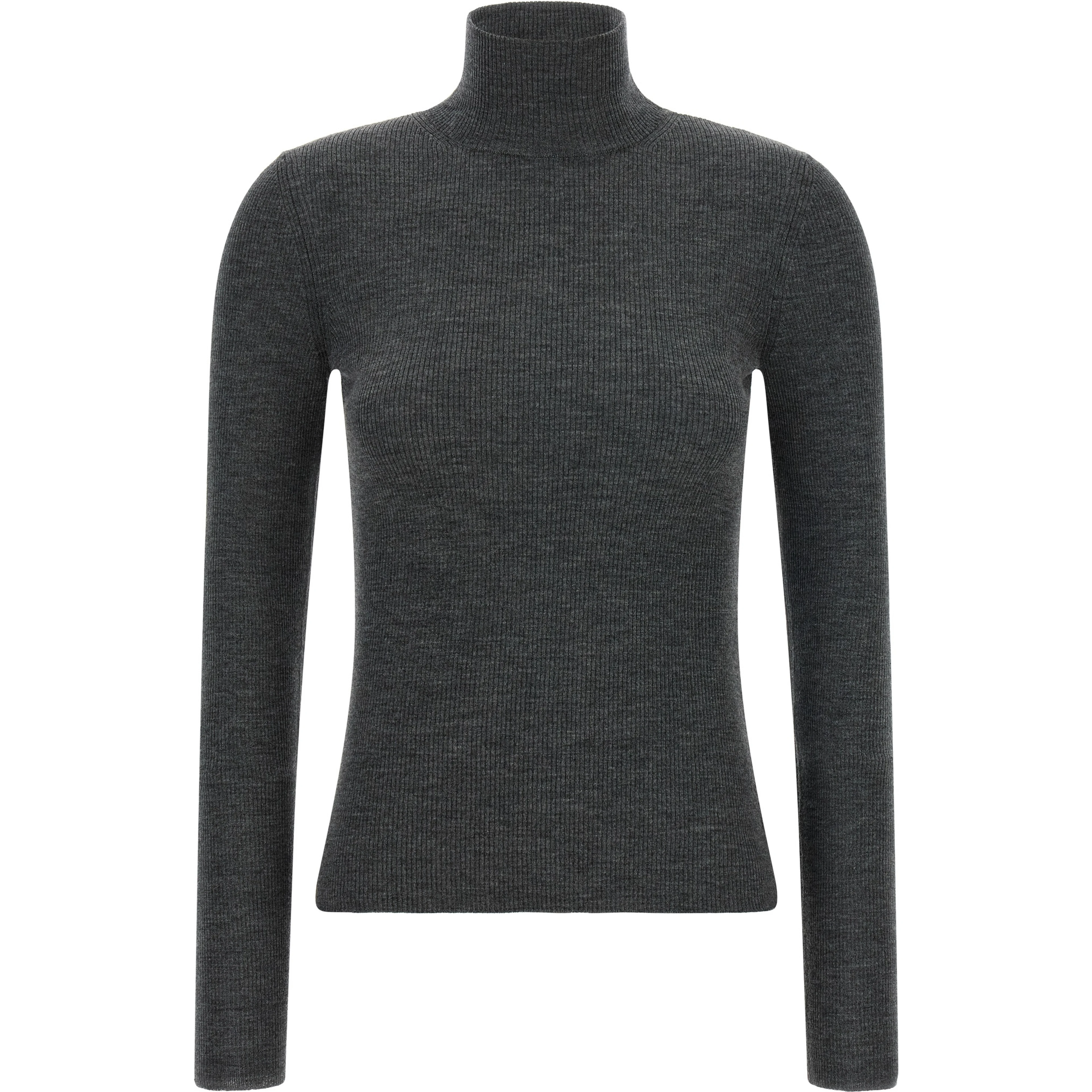 Gray Virgin Wool Cardigan