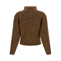 Brown Virgin Wool Cardigan