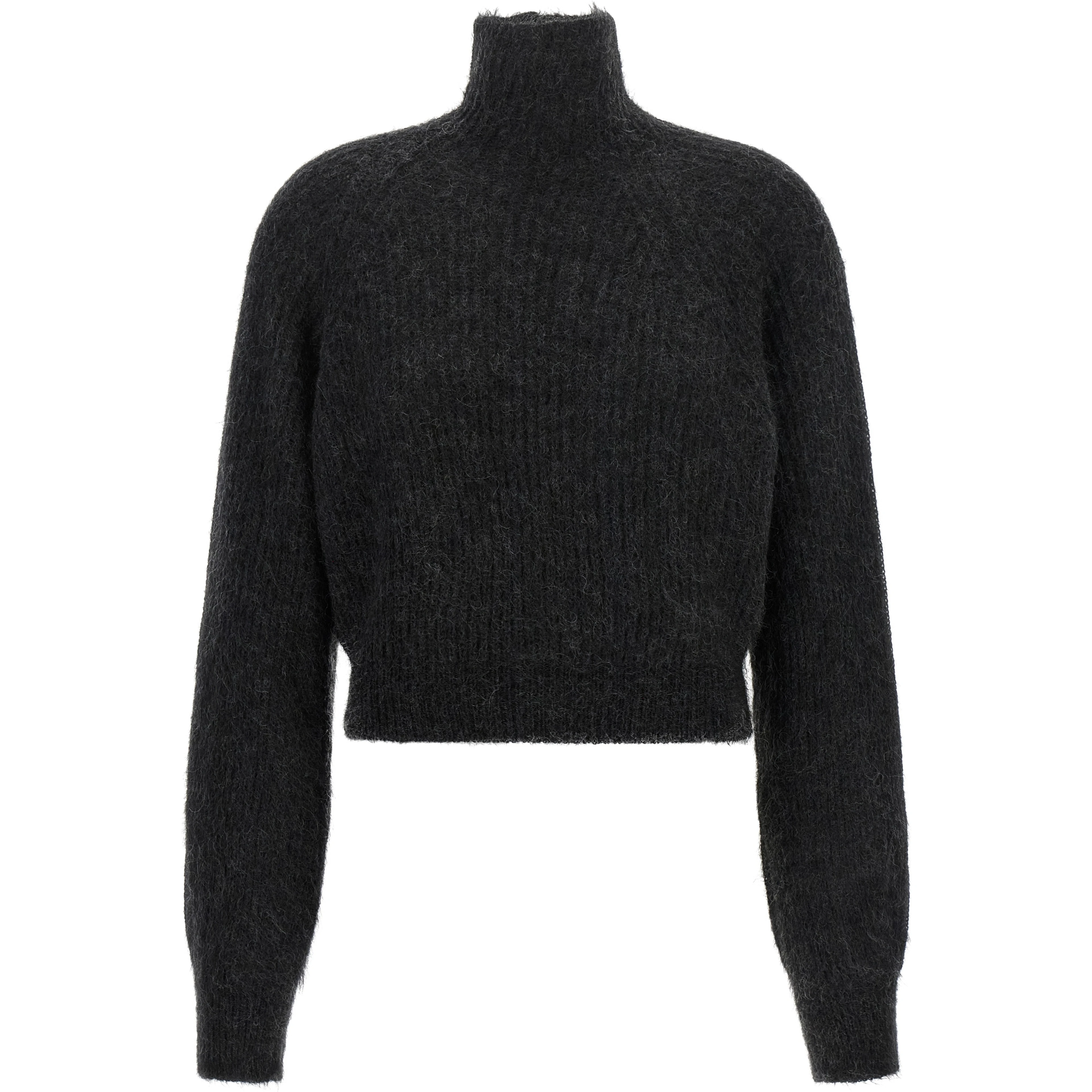 Black Wool Cardigan