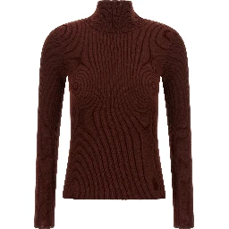 Bordeaux Virgin Wool Cardigan