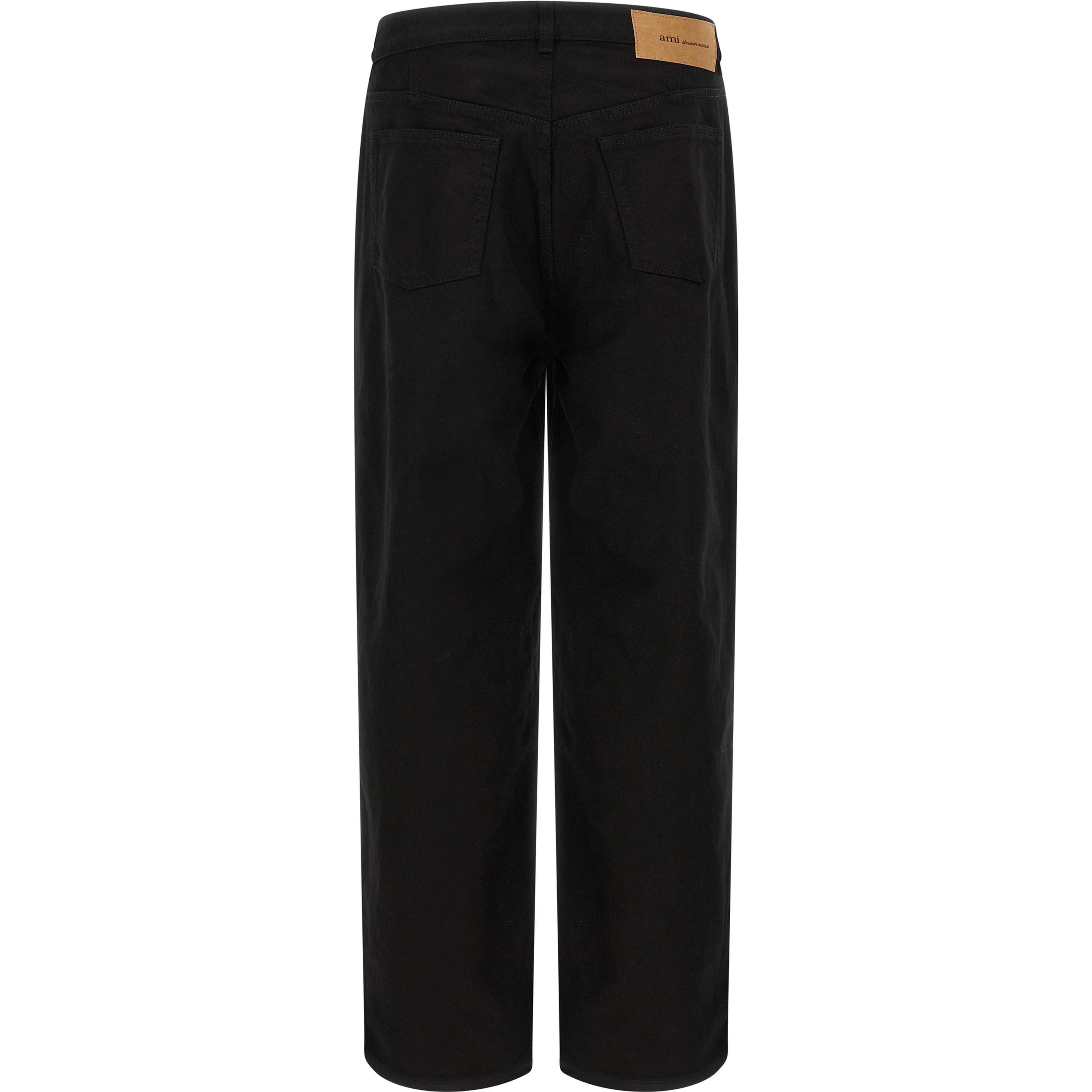 Black Cotton Relaxed Fit Jeans