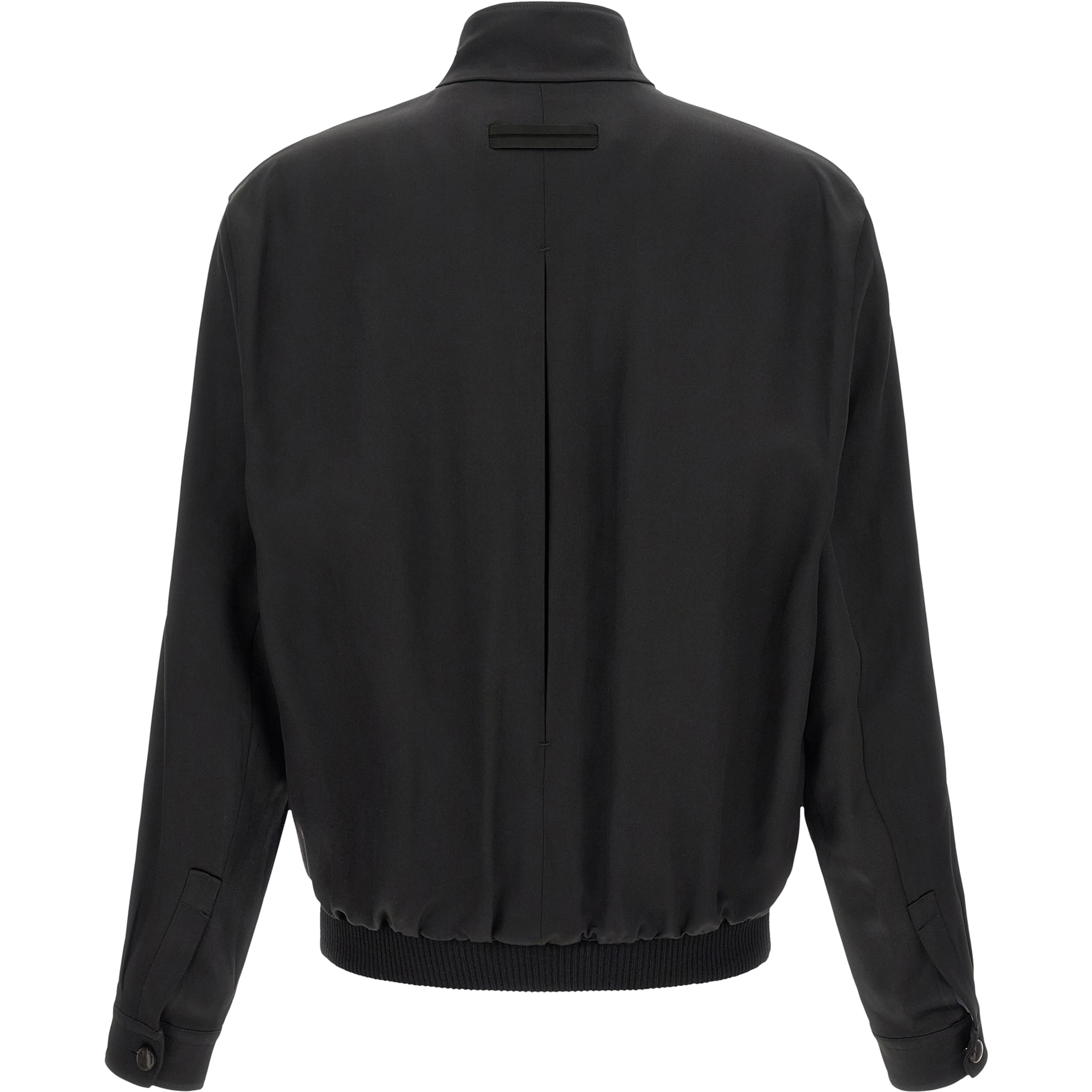 Black Satin Sweatshirt