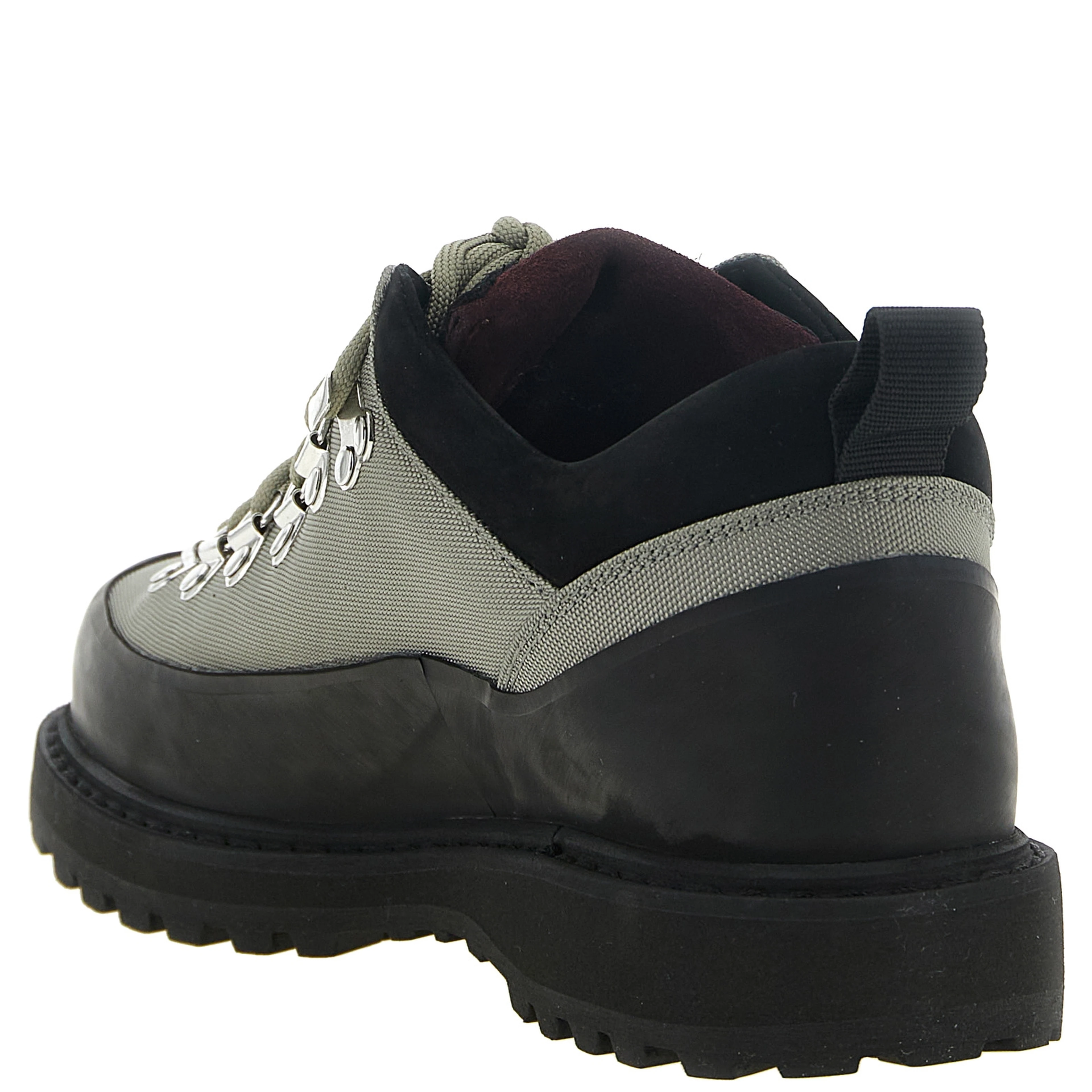 Bicolor Polyester Ankle Boots
