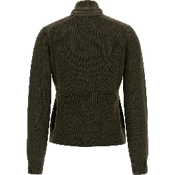 Bicolor Polyamide Cardigan