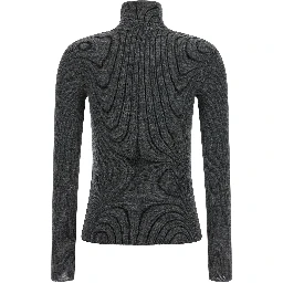 Gray Virgin Wool Cardigan