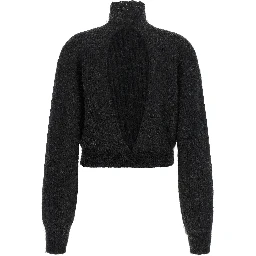 Black Wool Cardigan
