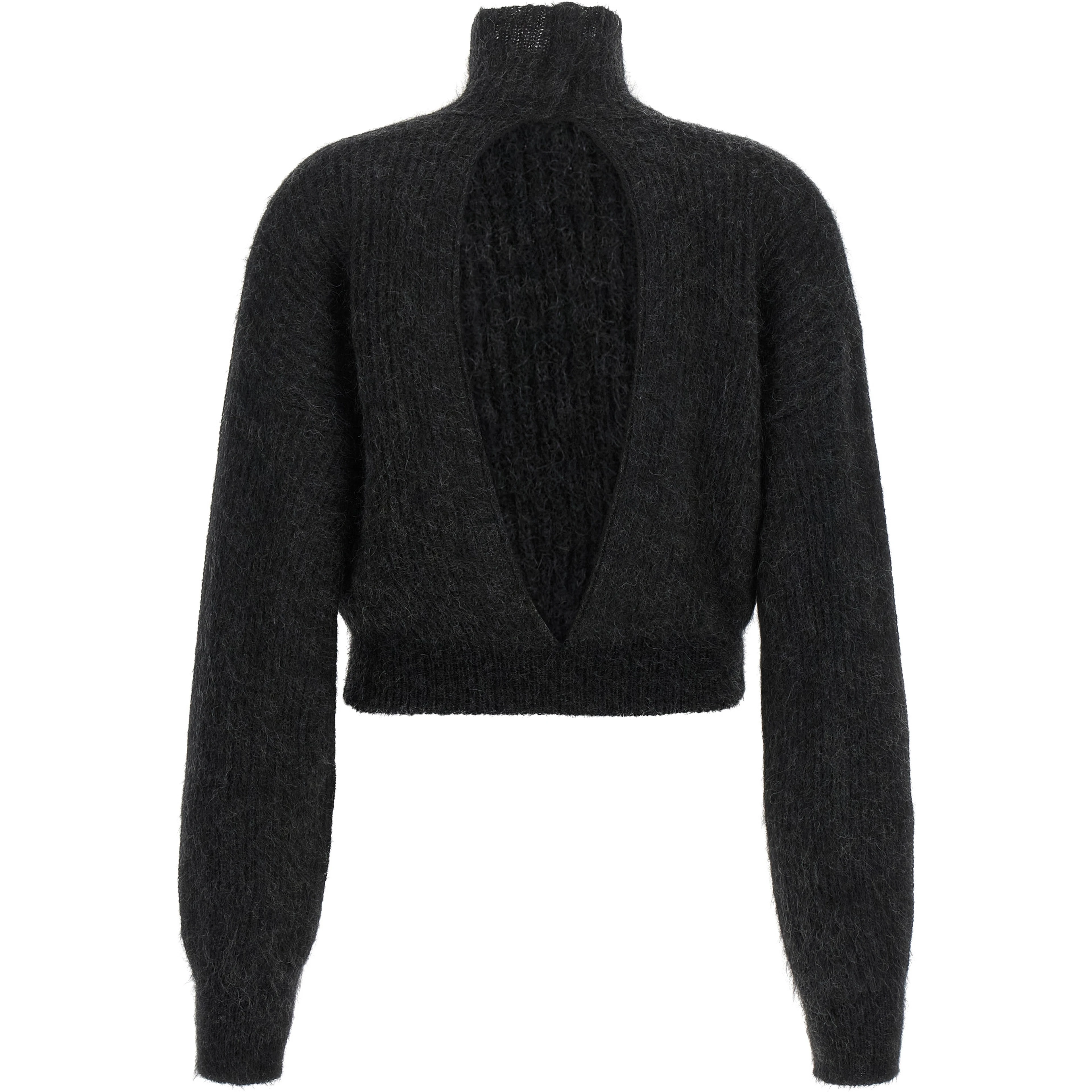 Black Wool Cardigan