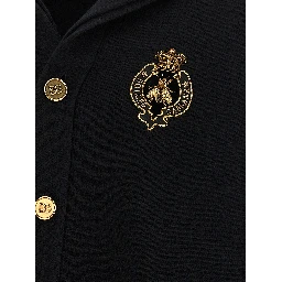 Black Virgin Wool Cardigan