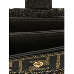 Brown Polyester Cardholder