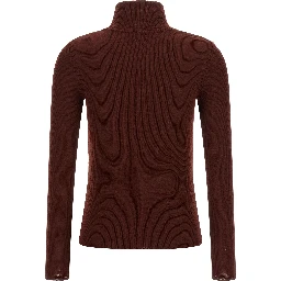Bordeaux Virgin Wool Cardigan