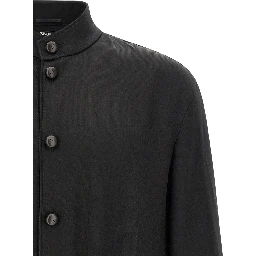 Black Satin Sweatshirt