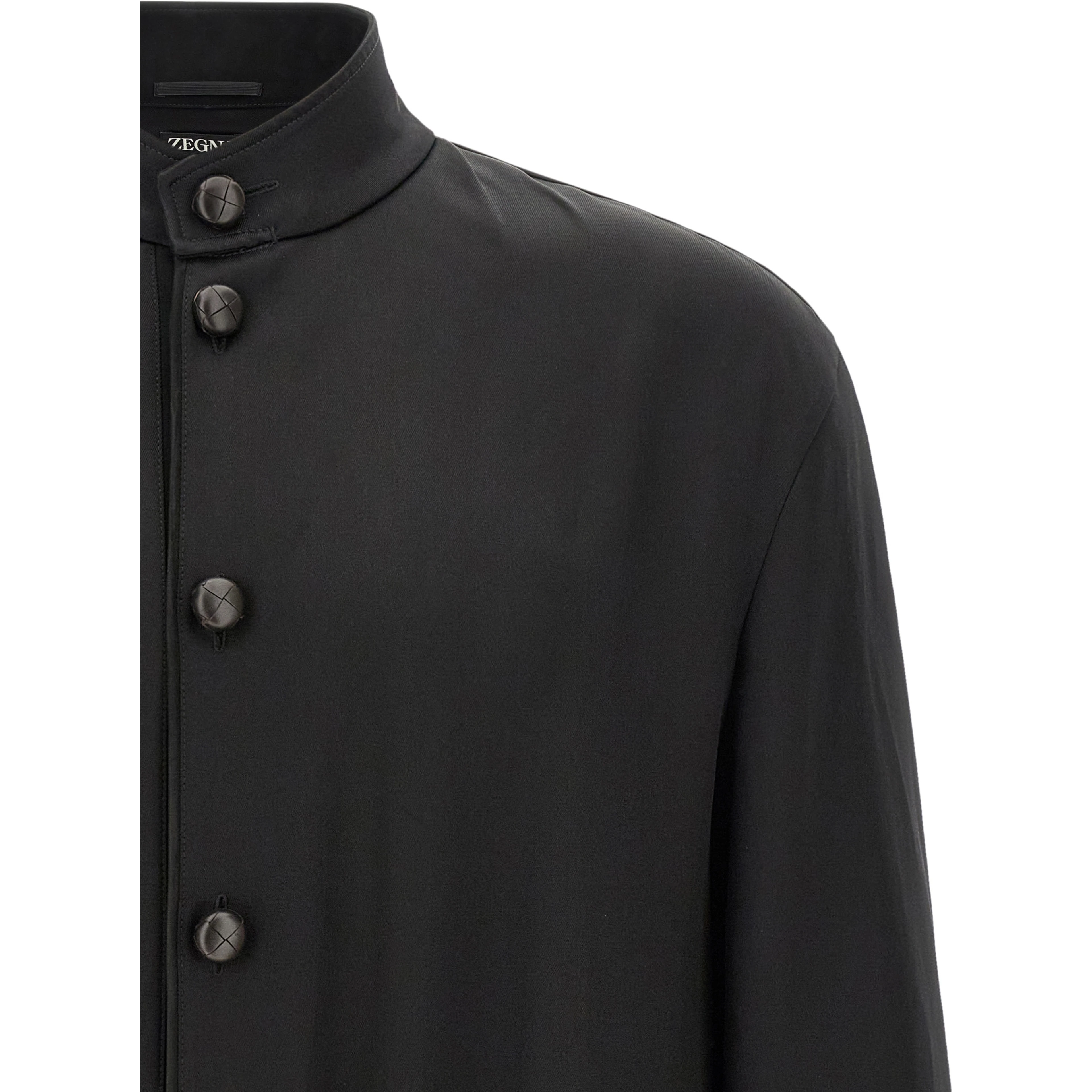 Black Satin Sweatshirt