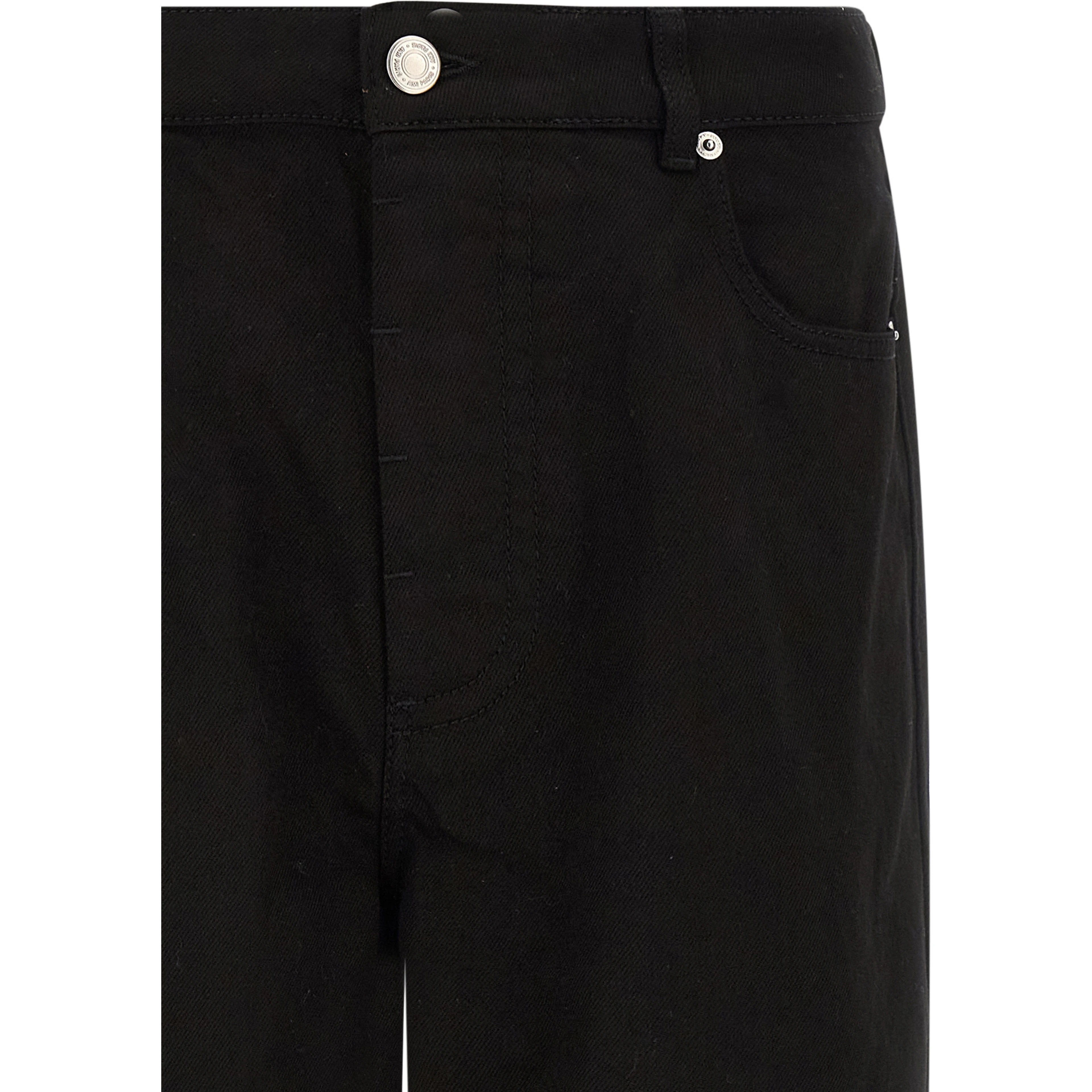 Black Cotton Relaxed Fit Jeans