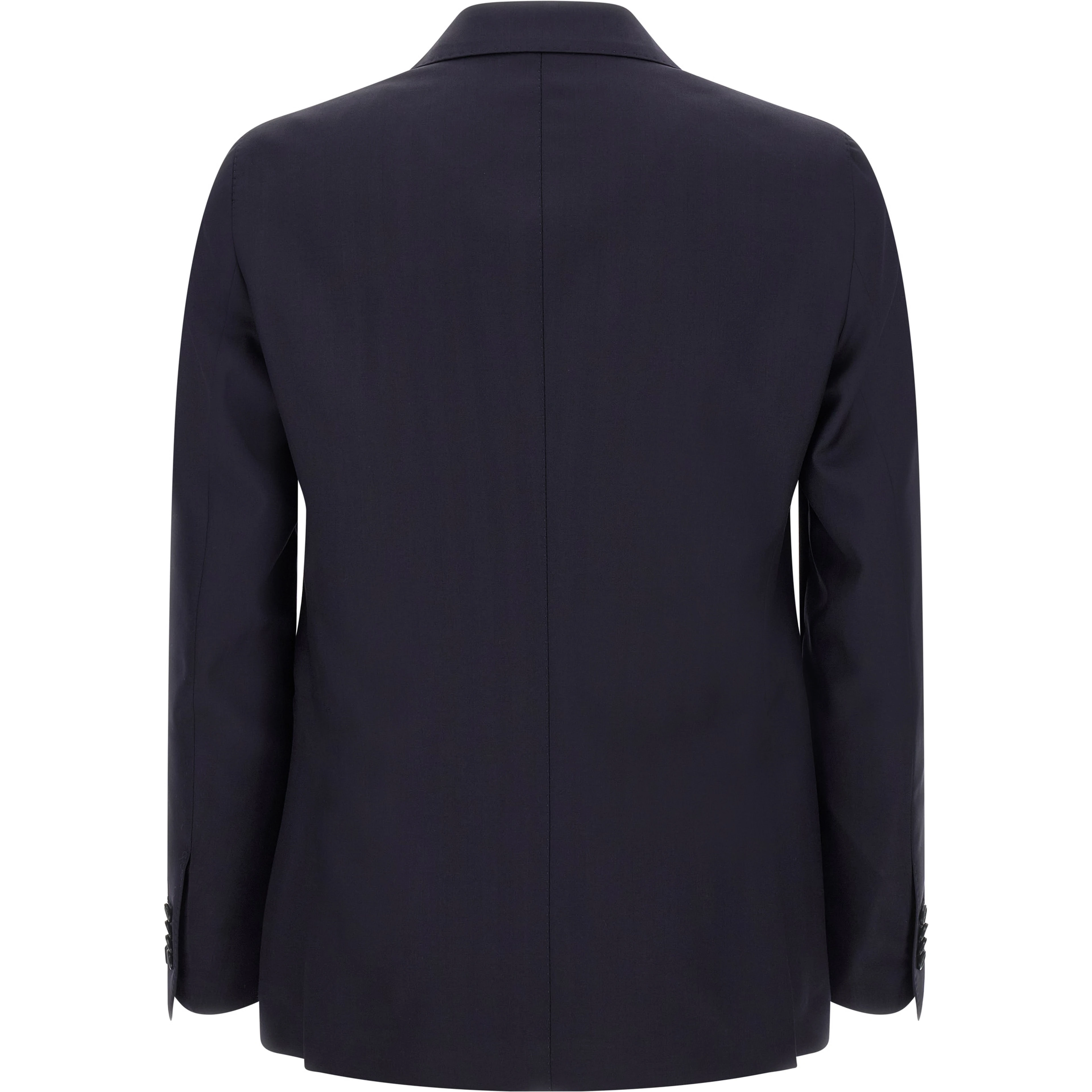 Blue Virgin Wool Two-Piece Suit