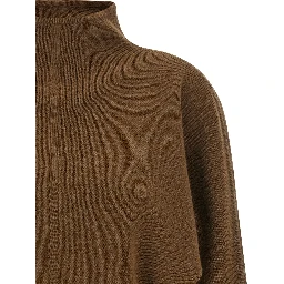 Brown Virgin Wool Cardigan