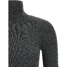 Gray Virgin Wool Cardigan