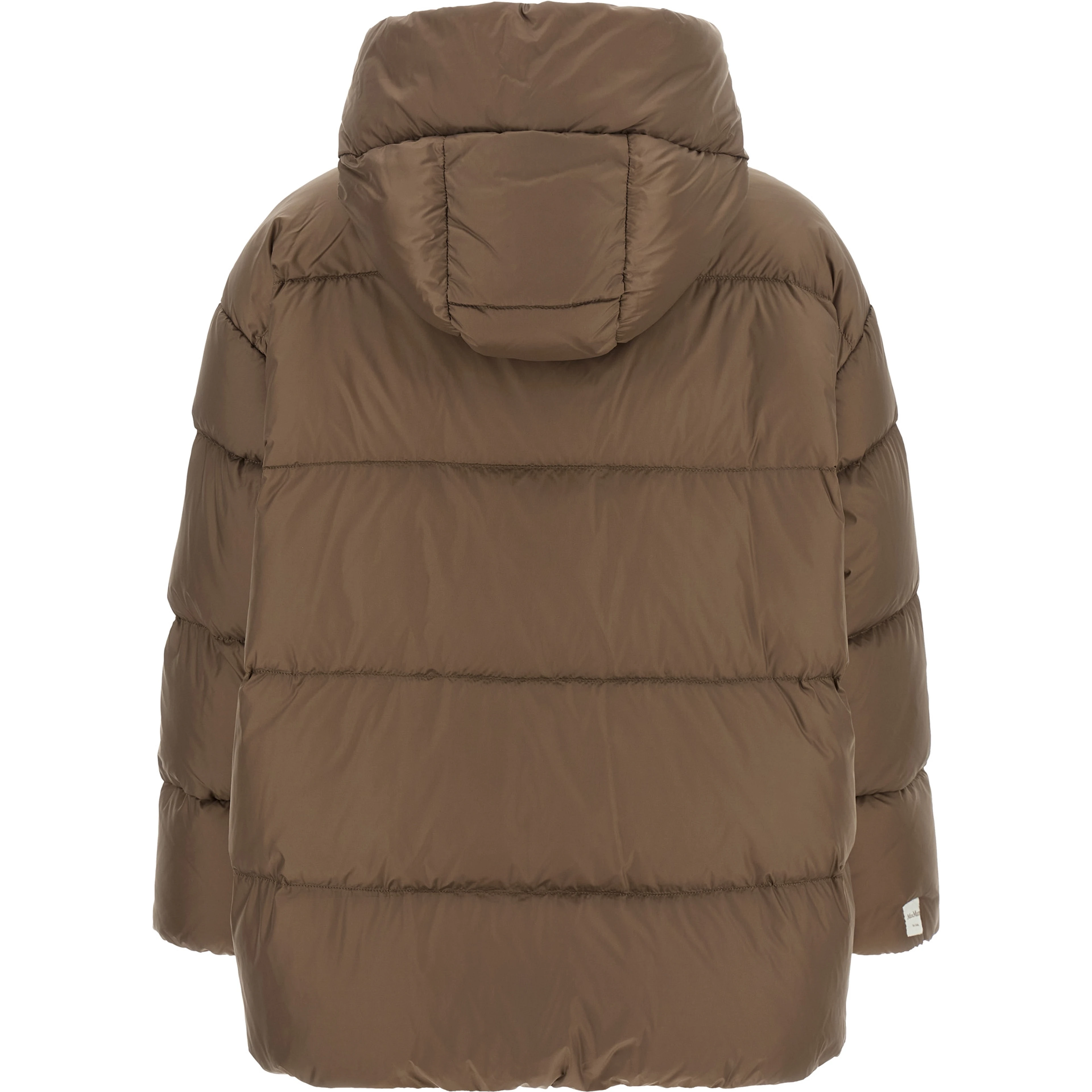 Brown Polyamide Full-Length Jacket