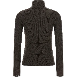 Brown Virgin Wool Cardigan