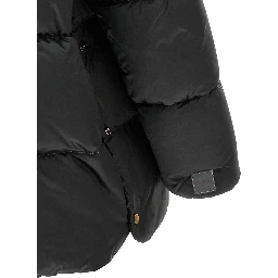 Gray Polyamide Full-Length Jacket