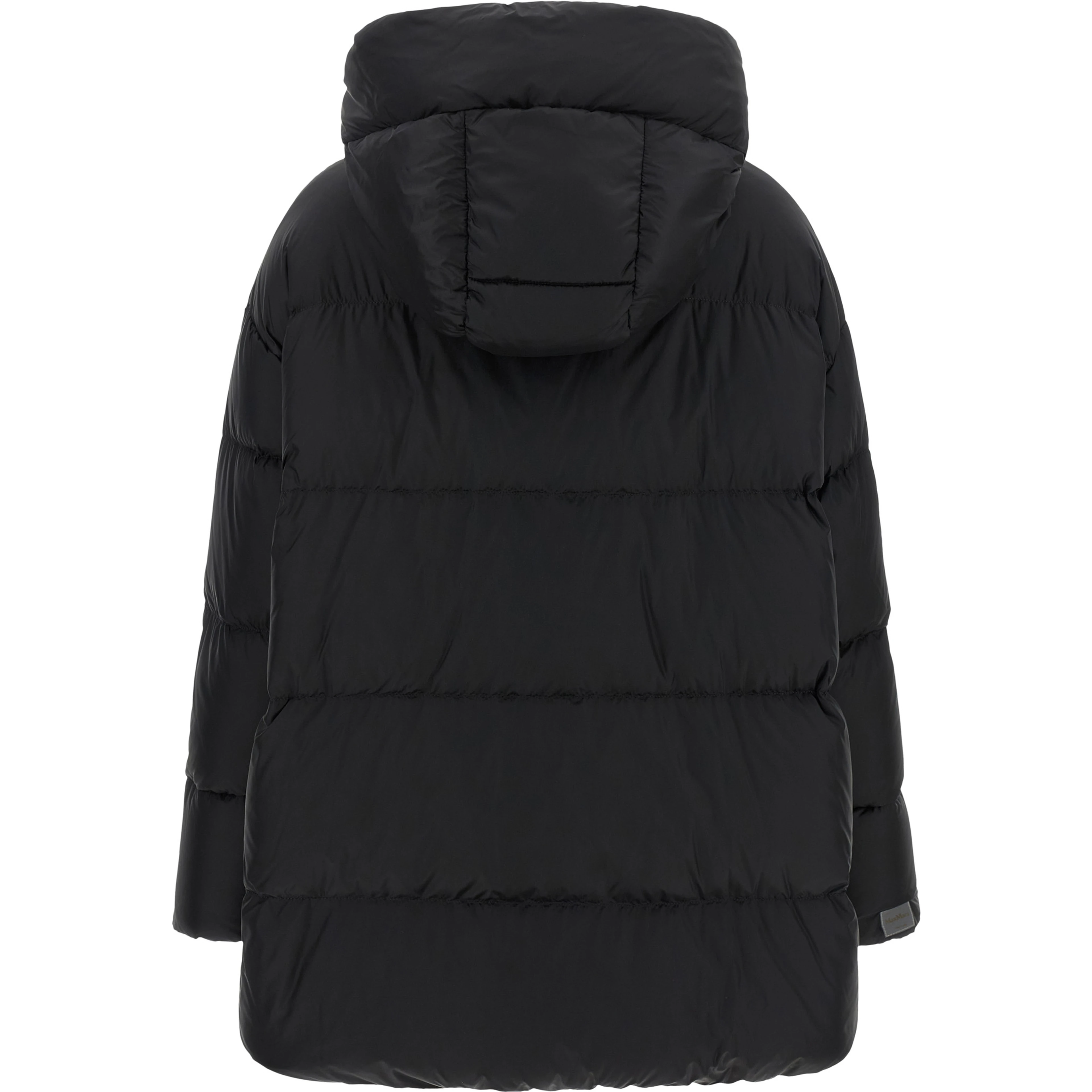 Black Polyamide Full-Length Jacket