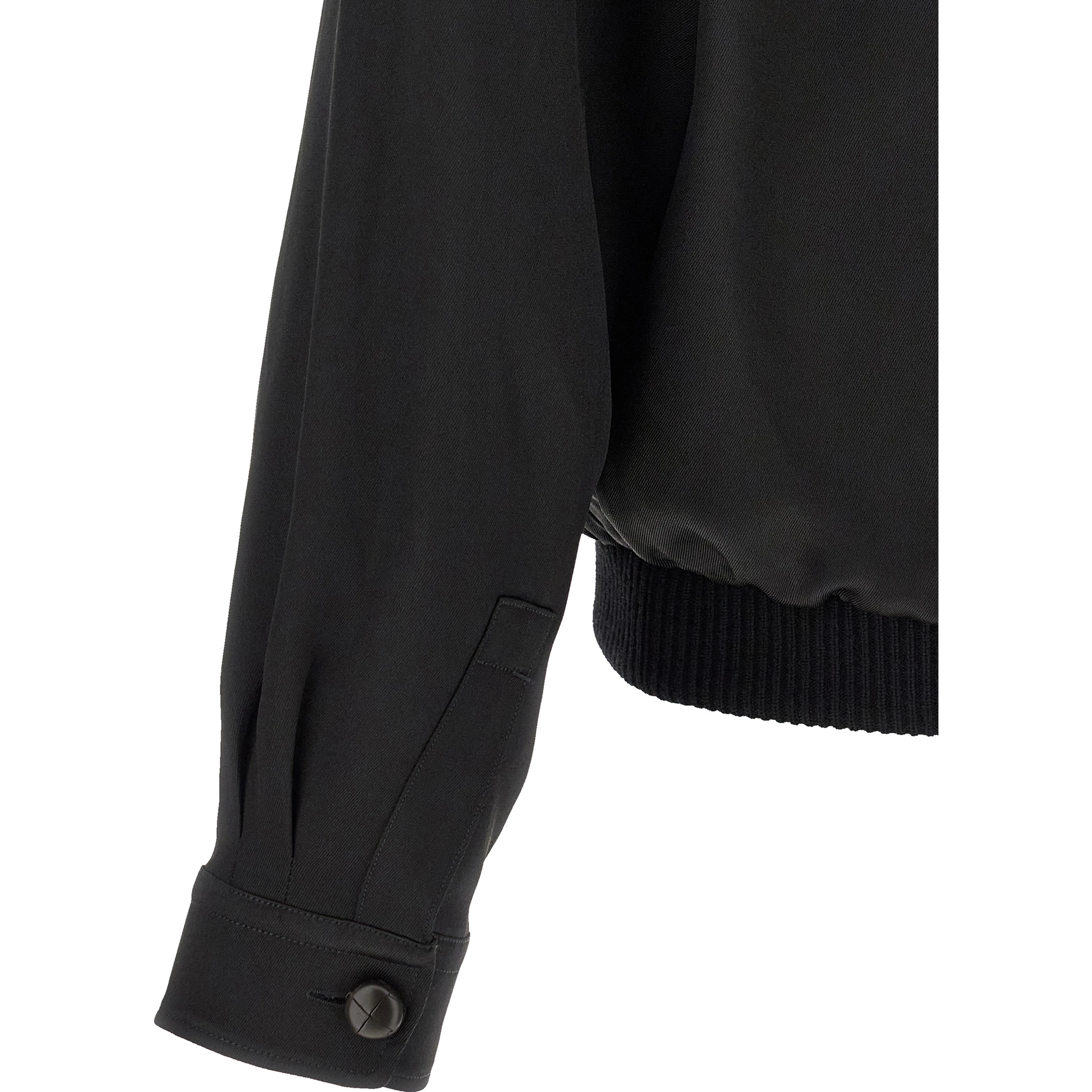 Black Satin Sweatshirt