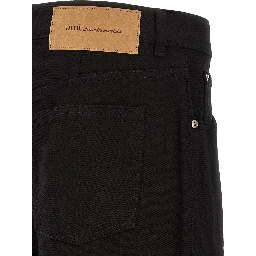 Black Cotton Relaxed Fit Jeans